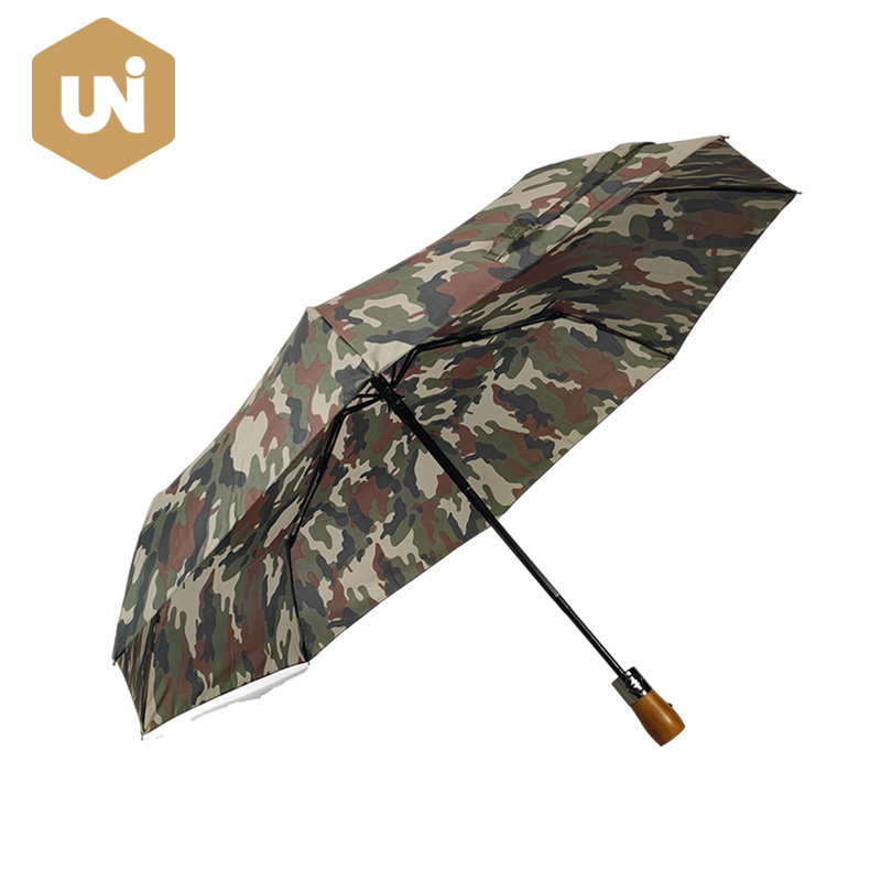 Camouflage Gent Folding Auto åpne og lukke paraply